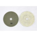 Sharp type Spiral shape white diamond polishing pad